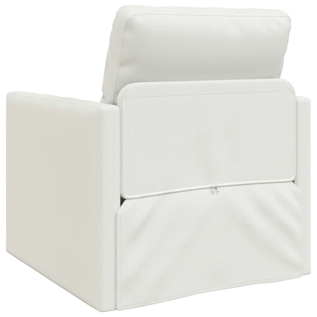 Divano letto | Sof¨¤ letto | Letto singolo 60cm Bianco Pelle Artificiale