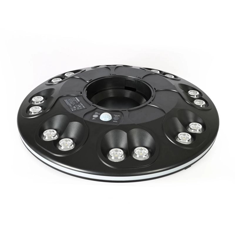 Lampione solare LED Videx 15W 1400lm PIR con telecomando IP54