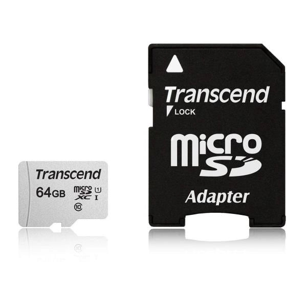 64gb uhs-i u1 microsd with adapter - TS64GUSD300S-A