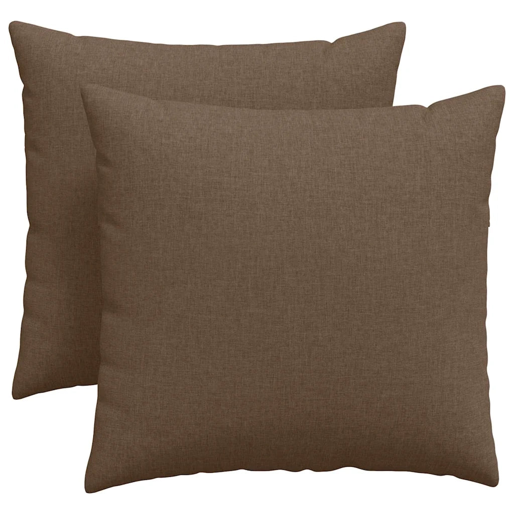 Cuscini da Divano 2 pcs Marrone 45 x 45 cm Tessuto 42013915