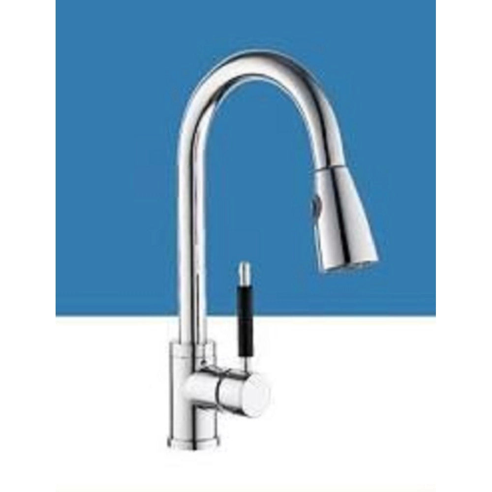 Trade Shop - Miscelatore Rubinetto Lavello Cucina Getto Lavabo Con Doccetta Estraibile 59595 -
