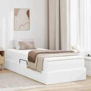 Letto con contenitore e materasso Bianco 90 x 200 cm
