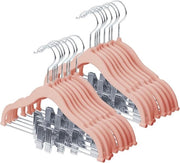 Set di appesi per bambini con clip mobili da 16 a 30 cm - Rosa