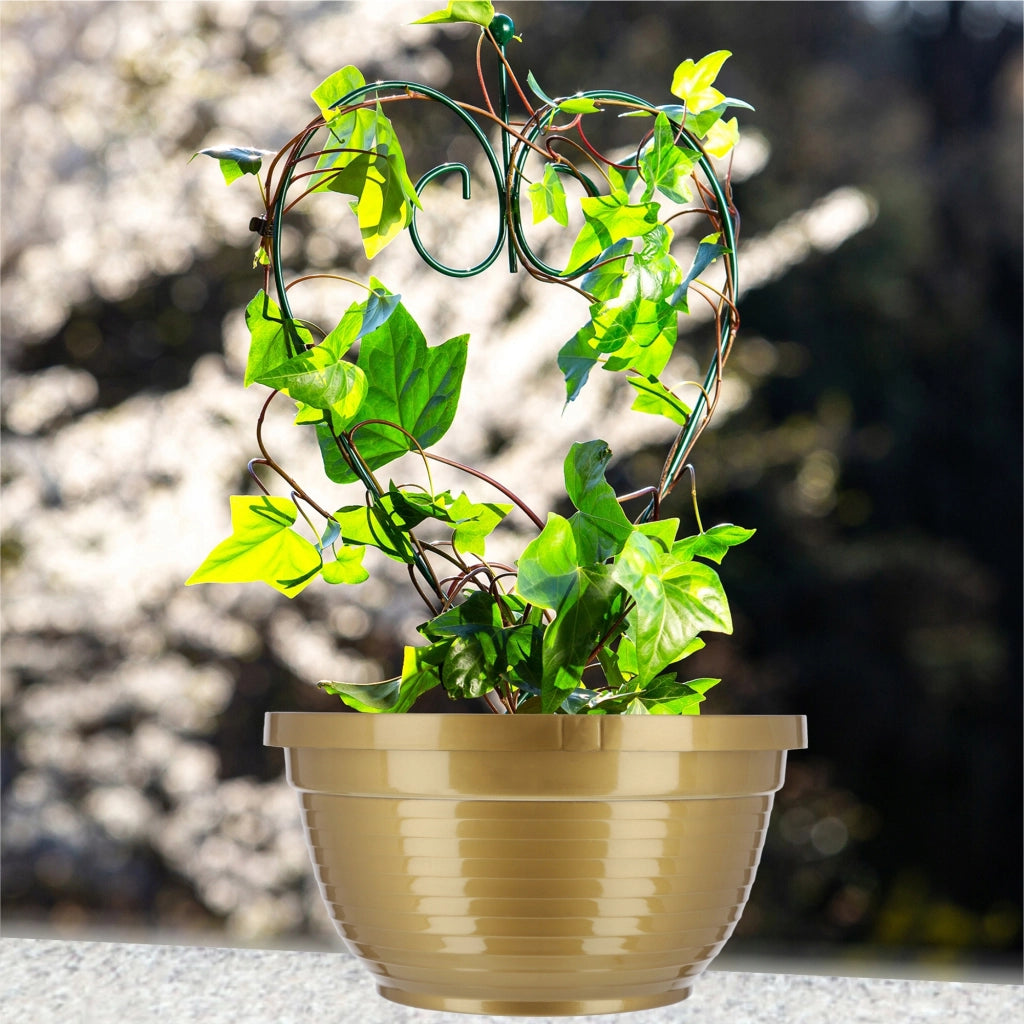 Vaso da fiori in plastica KADAX per cimitero, ideale per crisantemi, 26 cm.