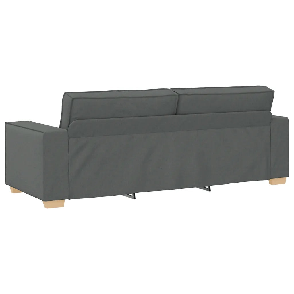 Divano a 3 posti Grigio scuro 220x78x84 cm in tessuto 4104991