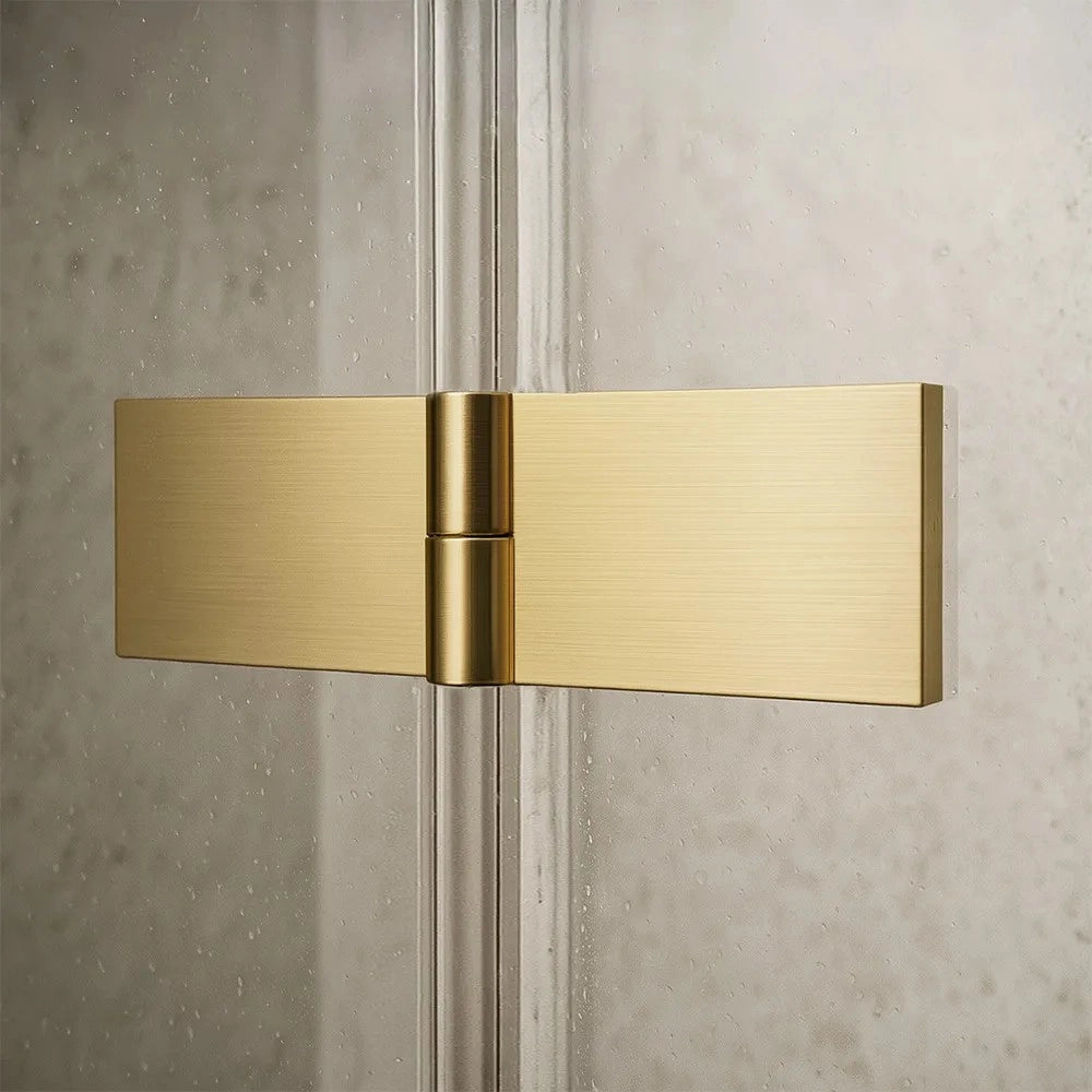 Porta Doccia Rea Atlas 90 Brush Gold destra