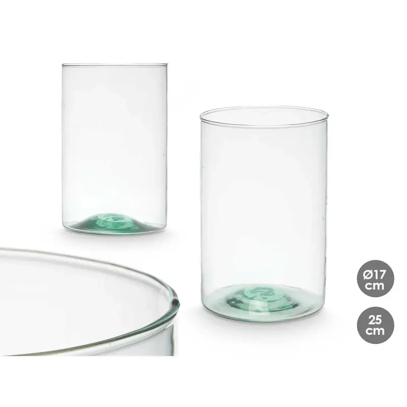 Vaso in vetro riciclato Ø17x25h