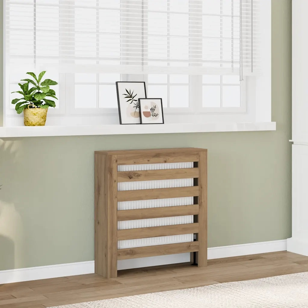 Copertura Termosifone Rovere Artigianale 78x20x82cm in Legno