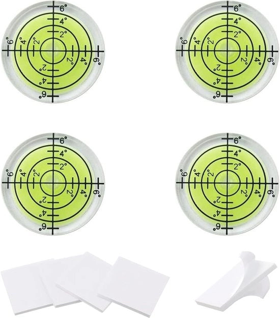 Mini Set di Livellatrice Acquatica da 4 Pezzi - Piccolo e Compattibile per Caravan, Camper e Mobili da Giardino