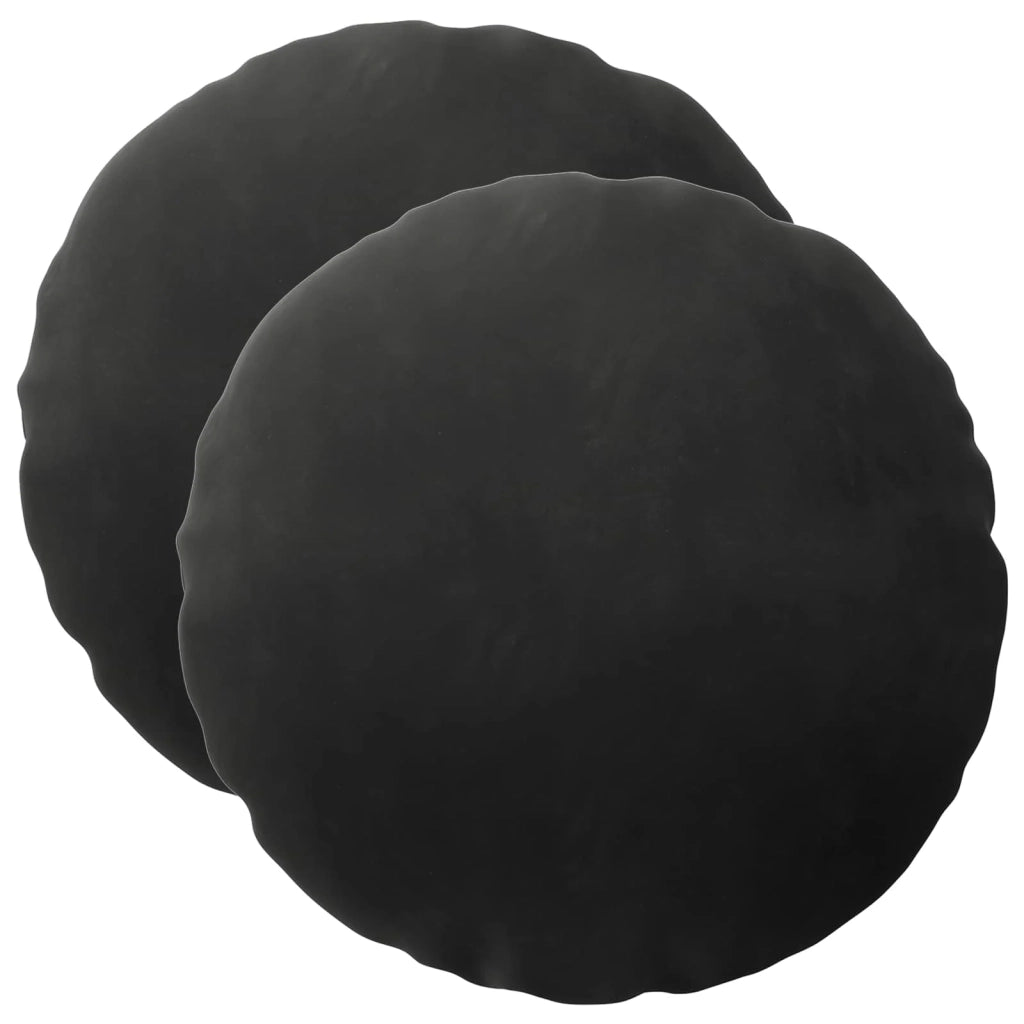 Cuscino con cuscino HEERLEN 2 pz Nero Velluto 929023
