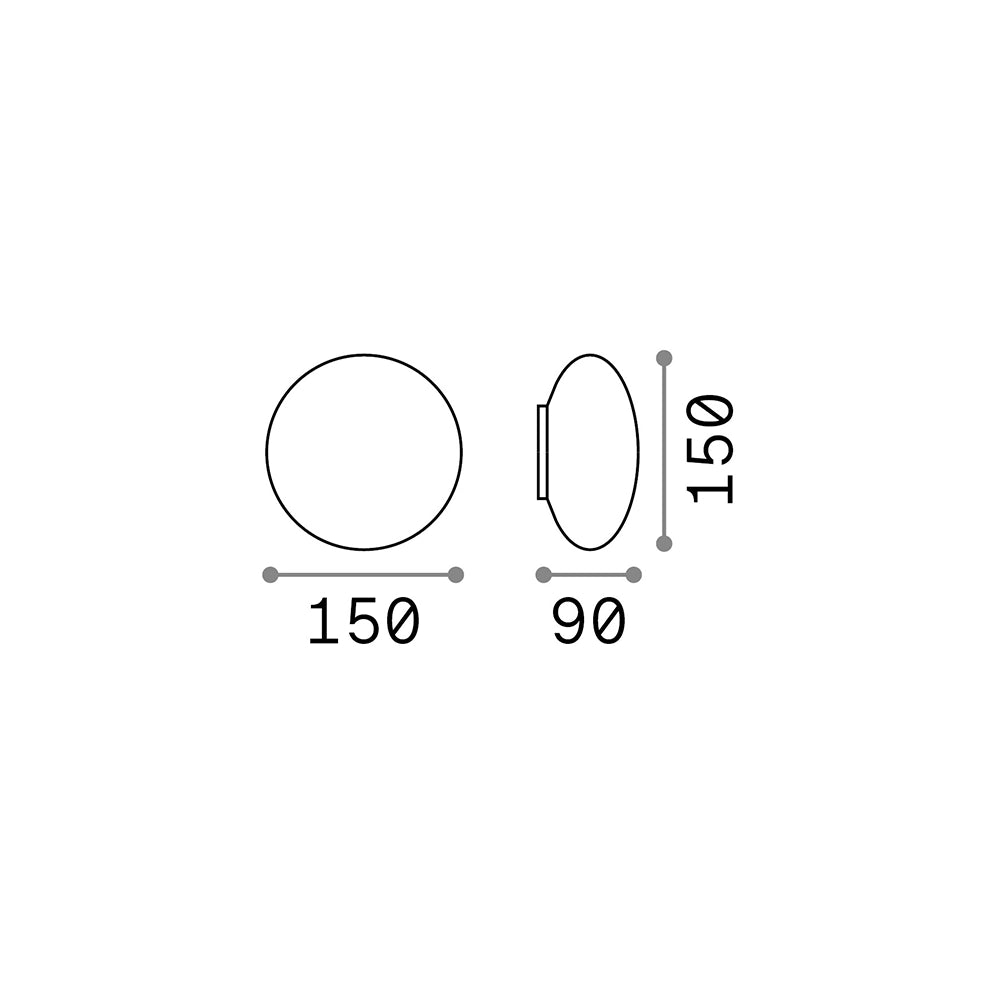 Plafoniera Moderna Bubble Alluminio-Plastiche Bianco 2 Luci G9 3W 3000K