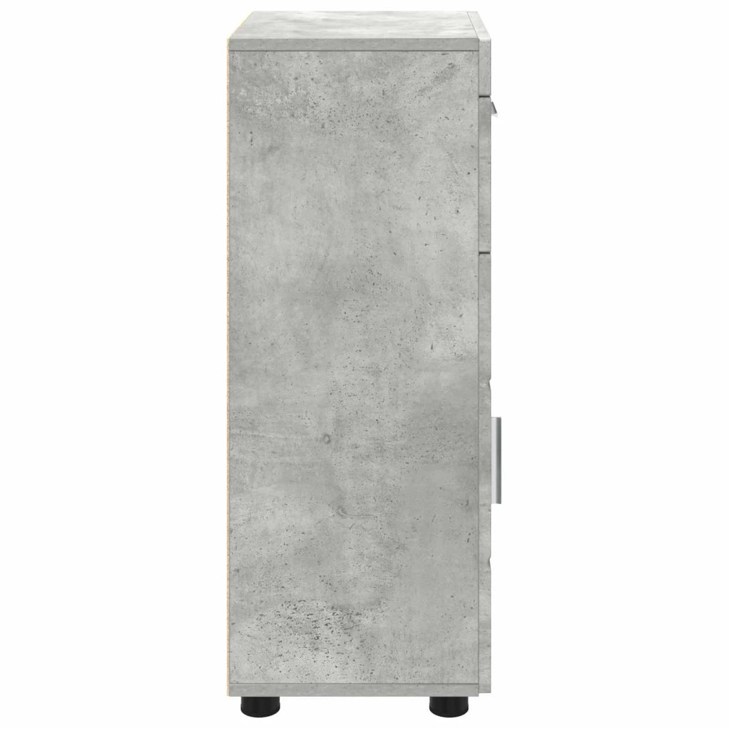 Set di Armadi da Bagno TULUM Grigio cemento 37 x 31,5 x 82 cm 880344