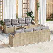 Set Divano da Giardino Beige 55 x 55 x 37 cm polyrattan 3345970