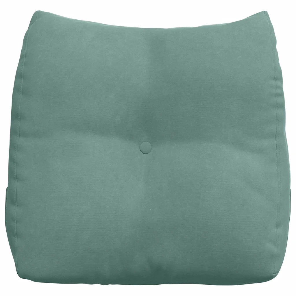 Cuscino per Schiena Verde Mare 45 x 24 x 50 cm Velluto 42014381