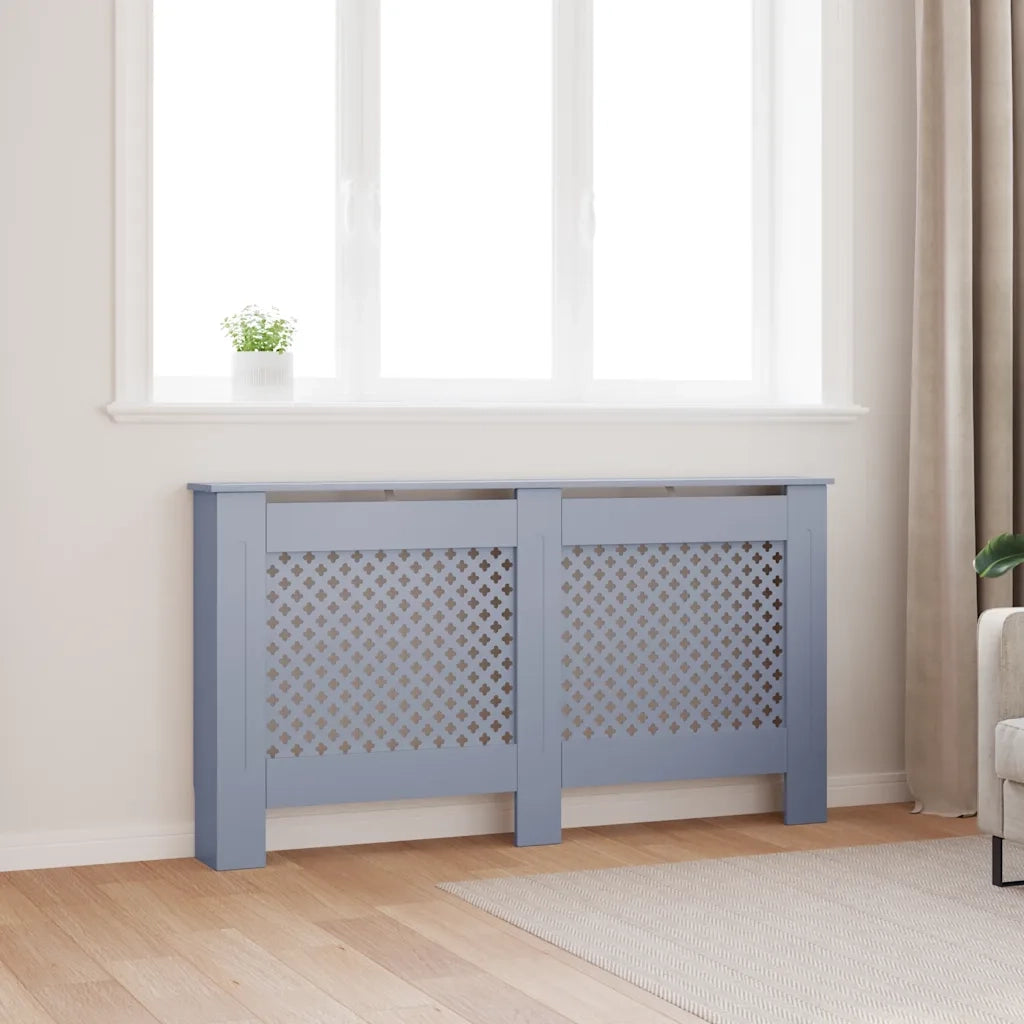 Copertura per Radiatore Antracite 152x19x81 cm in MDF 288194