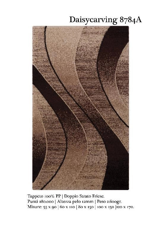 Tappeto Arredamento Casa Luxury Daisy Carving 55 x 90 cm