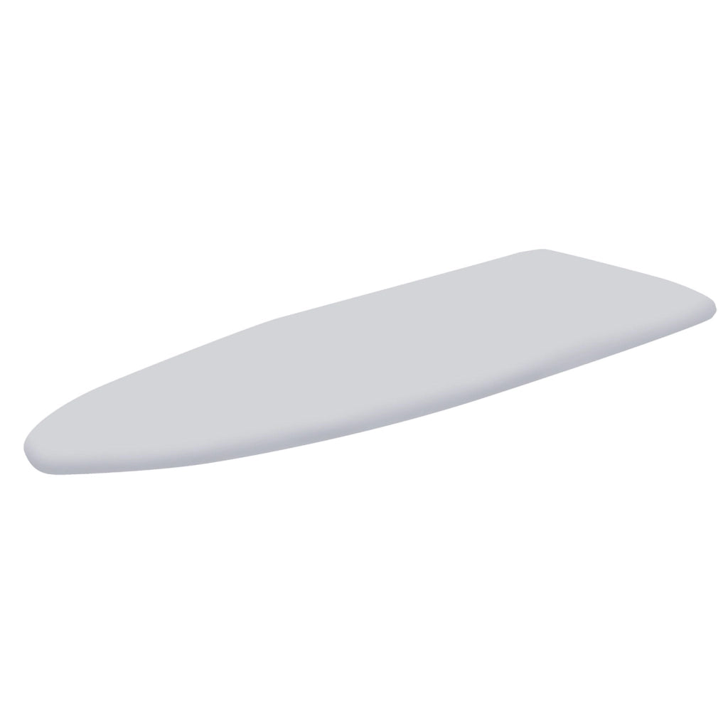 Copriasse Ricambio Asse da Stiro Relax 123x39 cm Cotone Spugna Feltro Grigio