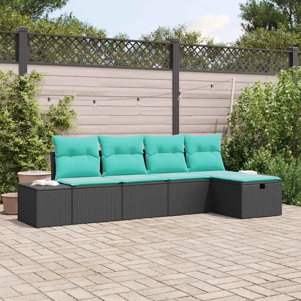 Set di divani 4 pz polyrattan 3360697