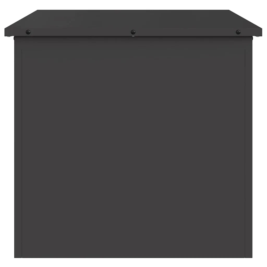 Scatola di Stoccaggio Esterno Nero 55 x 50,5 x 50 cm Acciaio 874574