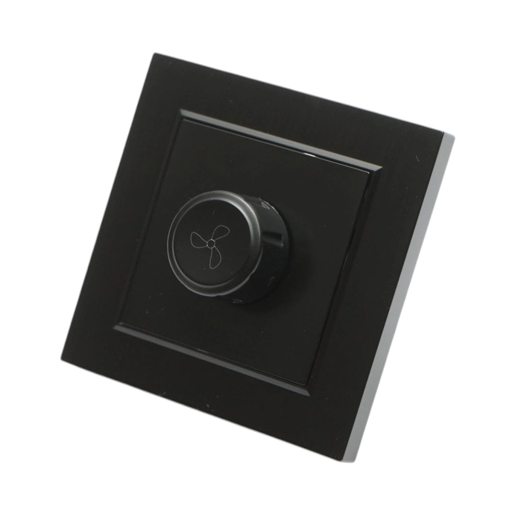 Regolatore di tensione per ventola da incasso nera 500W, 220V, ABS 80x80mm