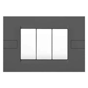 PLACCA SERIE 'INTEGRA' 3 posti - grigio scuro  - FEB