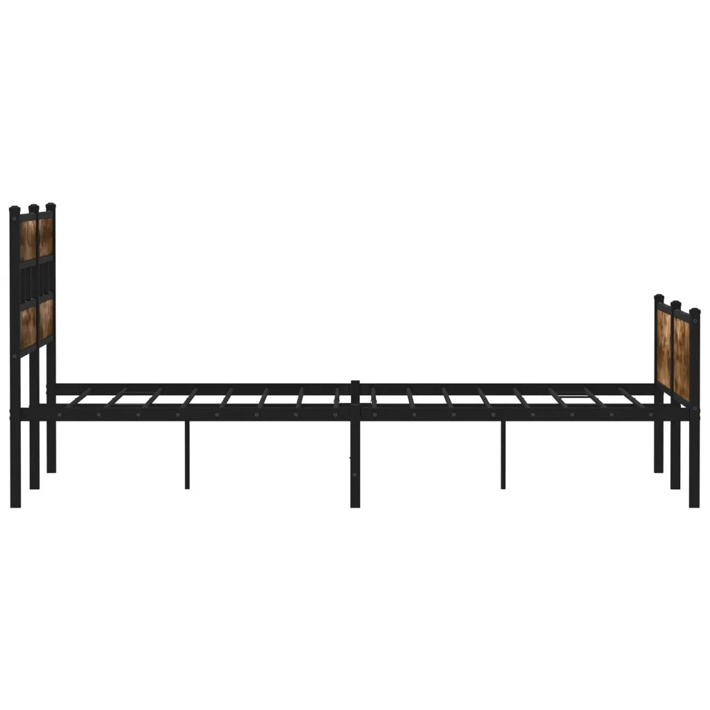 Giroletto senza Materasso Rovere Fumo 140x200 cm in Truciolato 4017237