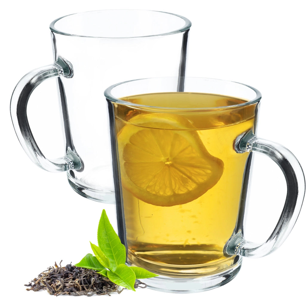 Set di 2 bicchieri da caffè/tè KADAX da 410 ml con manico.