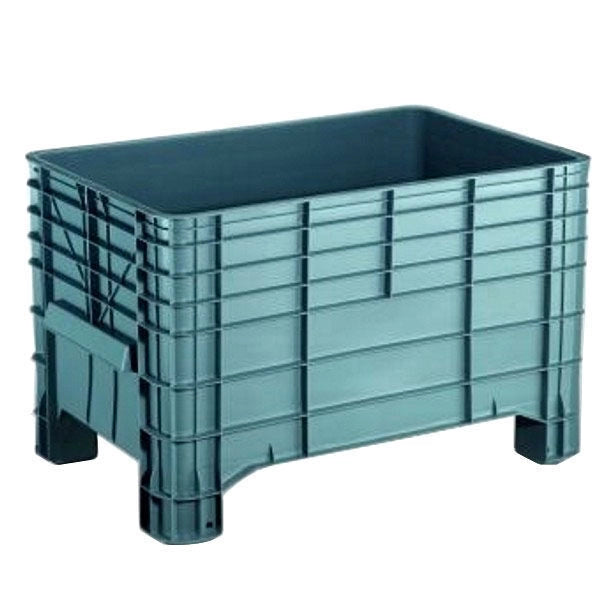 Sirsa Cassa Industriale L 300 99X64 H 67 Polietilene Alta Densita' Sovrapponibile Montaggio Ruote Possibile Colore Grigio