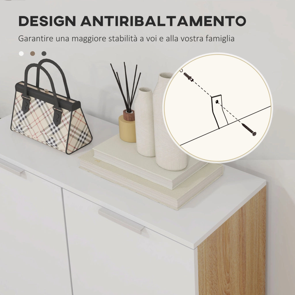 Scarpiera 5 Ripiani ¨C Minimal ¨C Bianco Lucido
