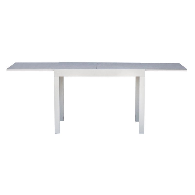 Tavolo Spalato 104/208X75 Alluminio Bianco Moia