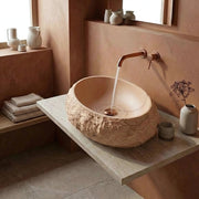 Lavabo Da Appoggio Rea Mika Light Terracotta