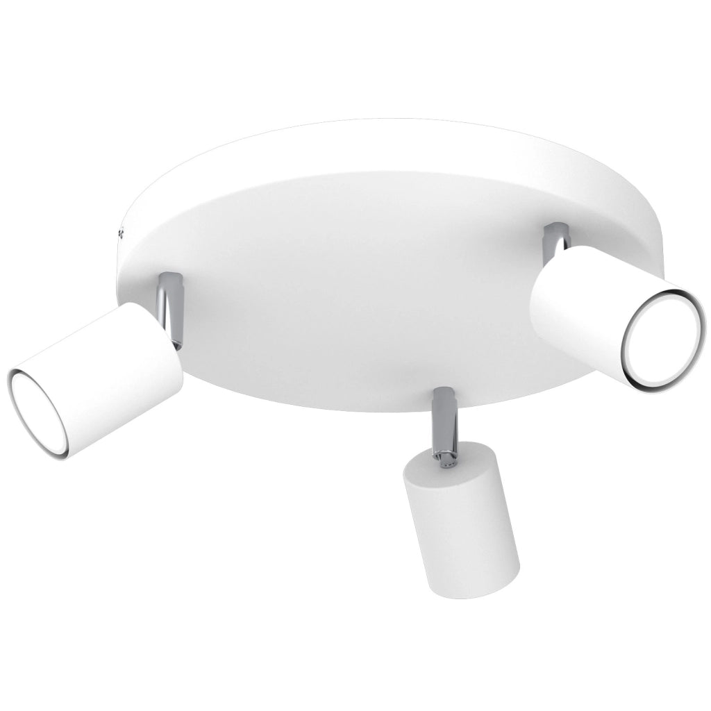 Plafoniera Fun Luminex 3 faretti bianca metallo GU10