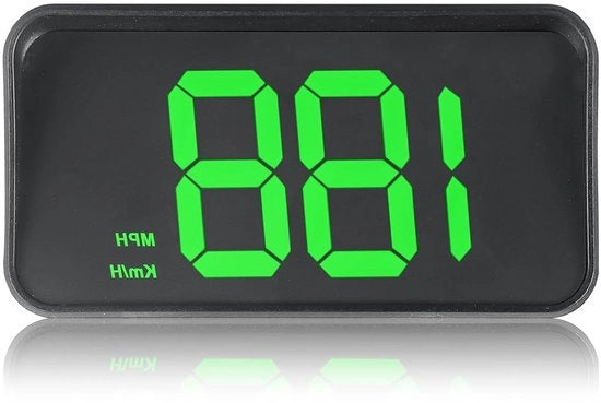 Sistema di misurazione della velocità digitale Head Up display auto con GPS + Beidou 10 Hz aggiornamento della velocità (km/h)