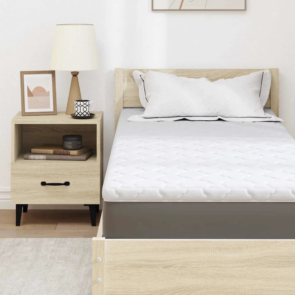 Topper al cocco Bianco 70 x 200 cm Tessuto Jacquard 4106390