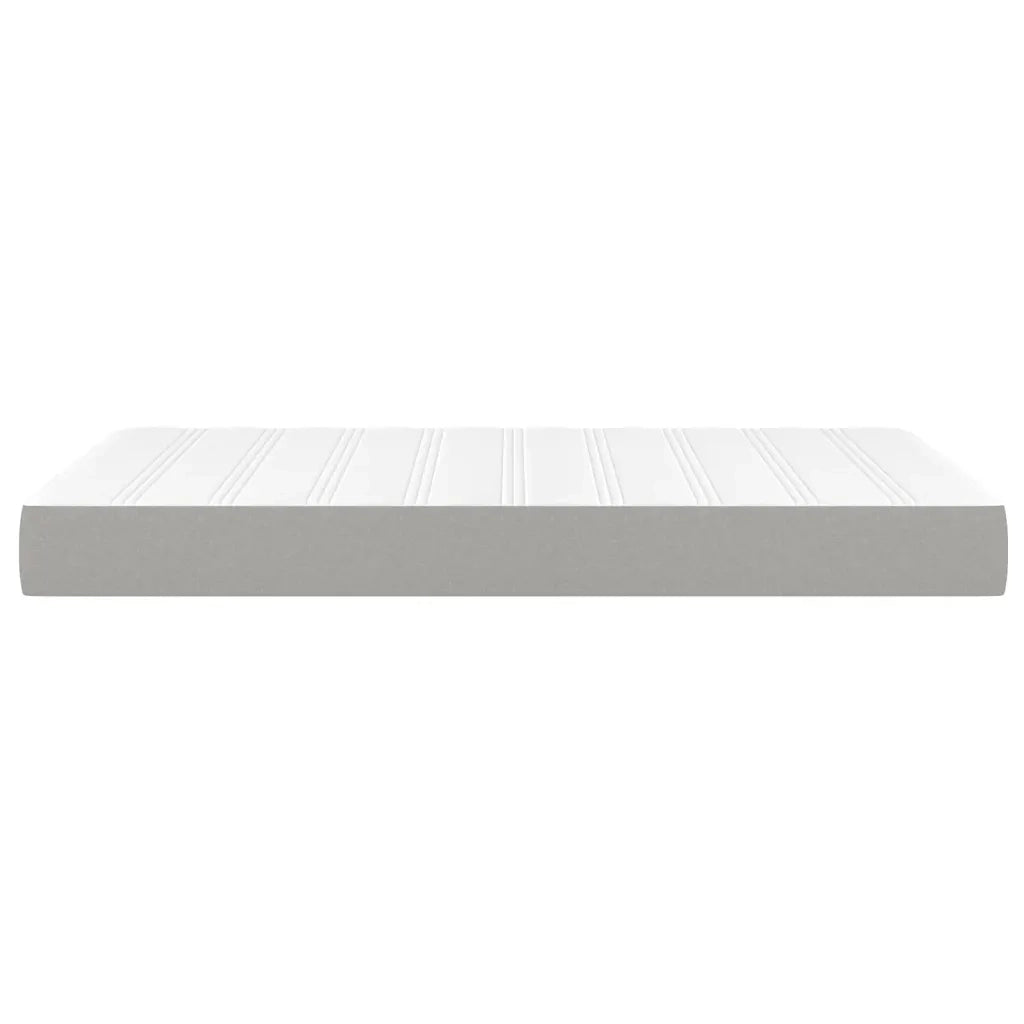 Materasso a Molle Insacchettate Rigidità Media Grigio Chiaro 120x200x20 cm 347754