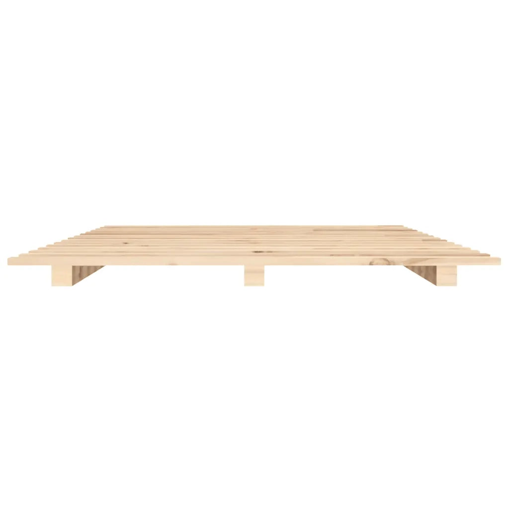 Letto singolo | Letto per adulti | Giroletto senza Materasso 100x200 cm in Legno Massello di Pino