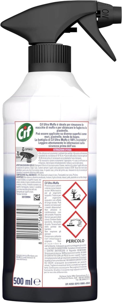 CIF SPRAY ANTIMUFFA CON POTERE SBIANCANTE FORMATO DA 500 ML