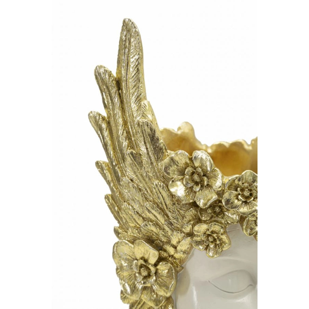 Scultura Icaro 1, Oro, Poliresina, 17,5x17x38 cm