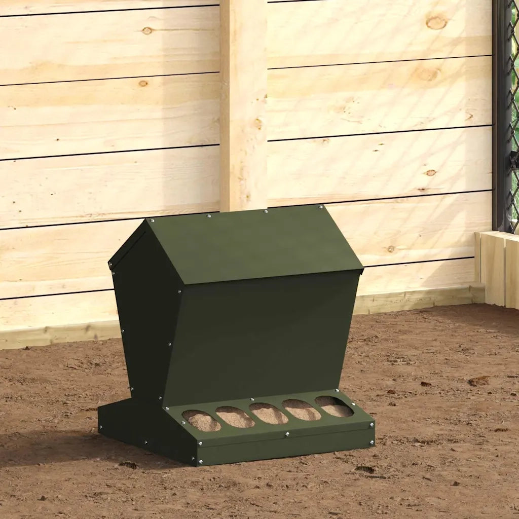 Feeder per pollo Verde oliva 40 x 40 x 45 cm CFW6139495