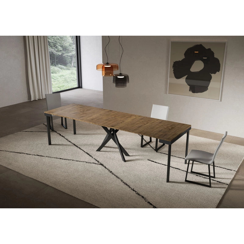 Consolle allungabile 90x40/300 cm Saki Evolution - Noce