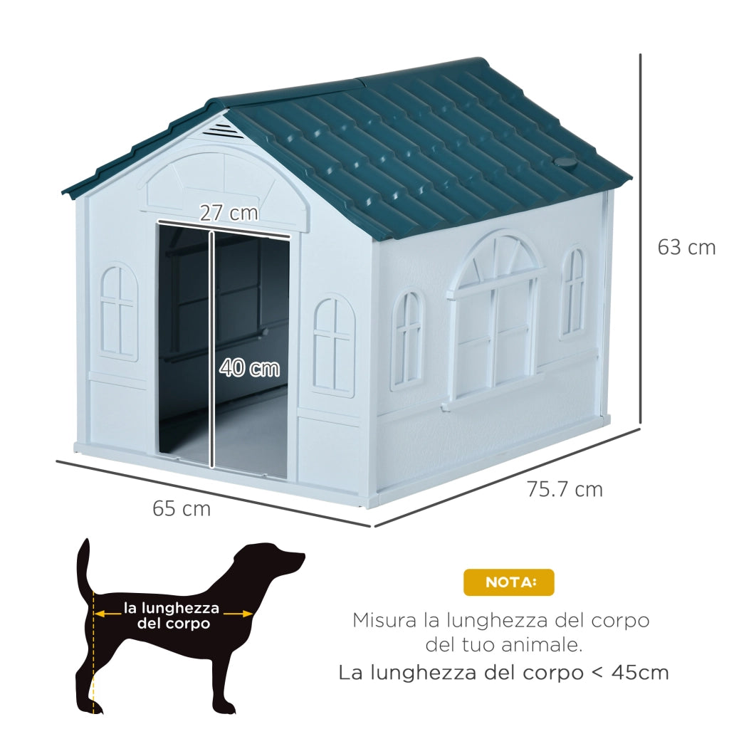 Cuccia per Cani ¨C zephmum ¨C Blu, PP Impermeabile, 65x75.7x63 cm