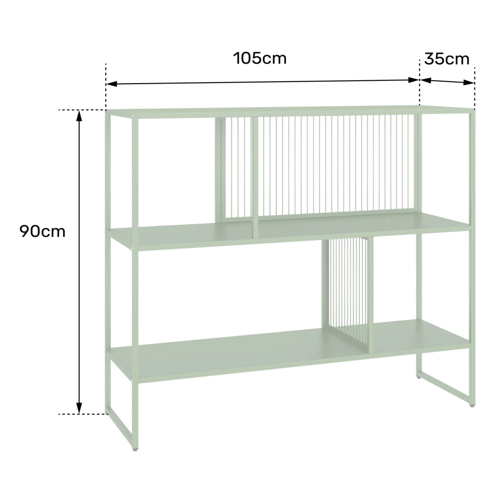 Scaffale in metallo color tortora EMILIA