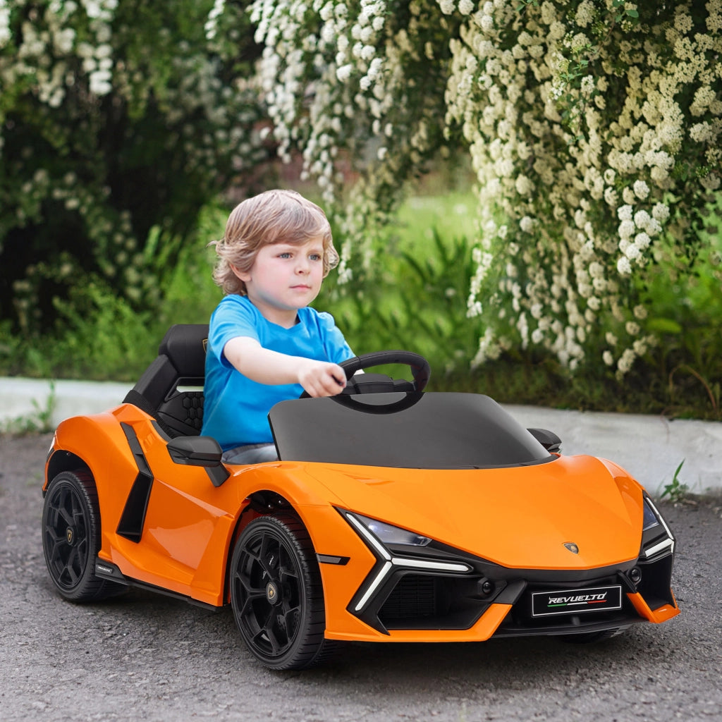 Auto Elettrica per Bambini ¨C Minimal ¨C 3-5 Anni, Telecomando, Arancione