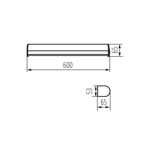 Kanlux ROLSO 26700 applique LED 15W 4000K IP44 60cm