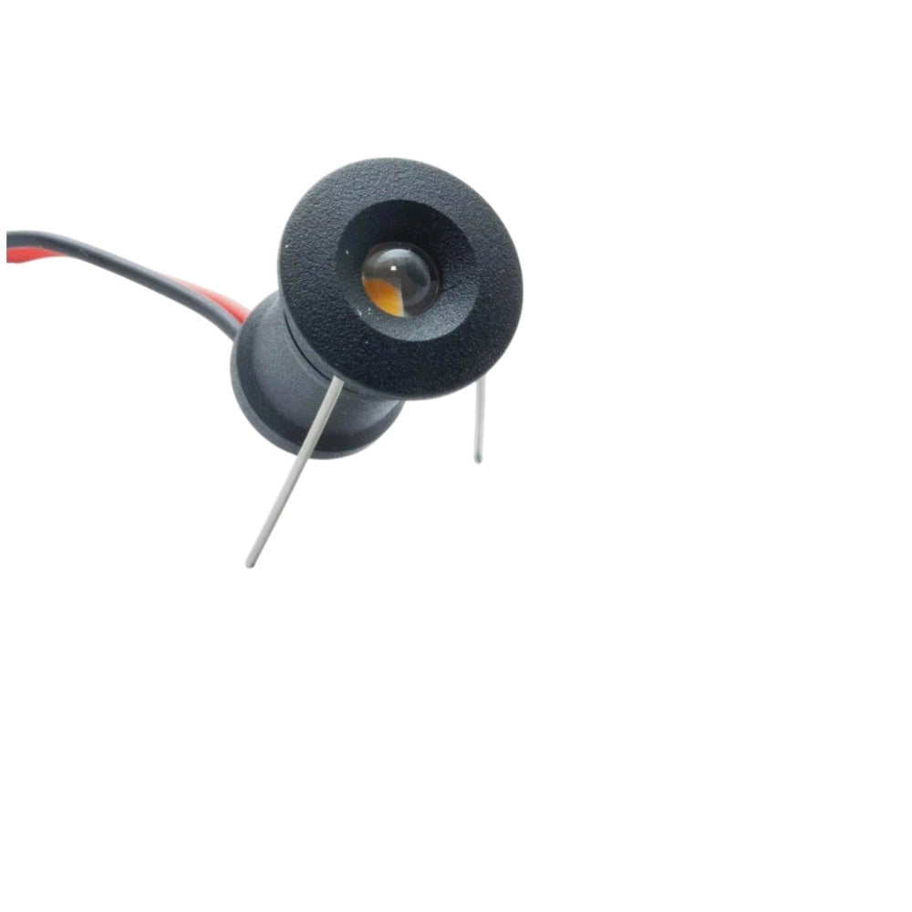 Mini faretto LED Nero da incasso 1W 12V IP65 punto luce calda 3000K cielo stellato per bagno doccia esterno segnapasso scale vetrine mobili camper