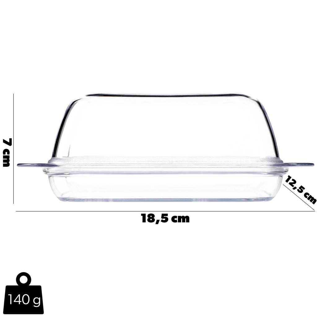 Burriera KADAX con coperchio, in plastica, 18x12 cm