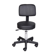 Sgabello regolabile con schienale ¨C Minimal ¨C Nero 72-84 cm