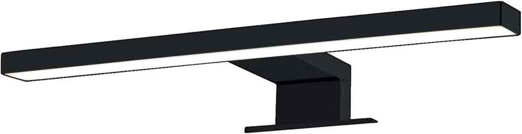 APPLIQUE DA BAGNO LED 60 CM NERO per cornice specchio luce faretto