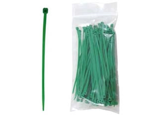 FASCETTE NYLON VERDI IN CONFEZIONE PEZZI 100- - mm.2,5x100 - 1 busta T-REX