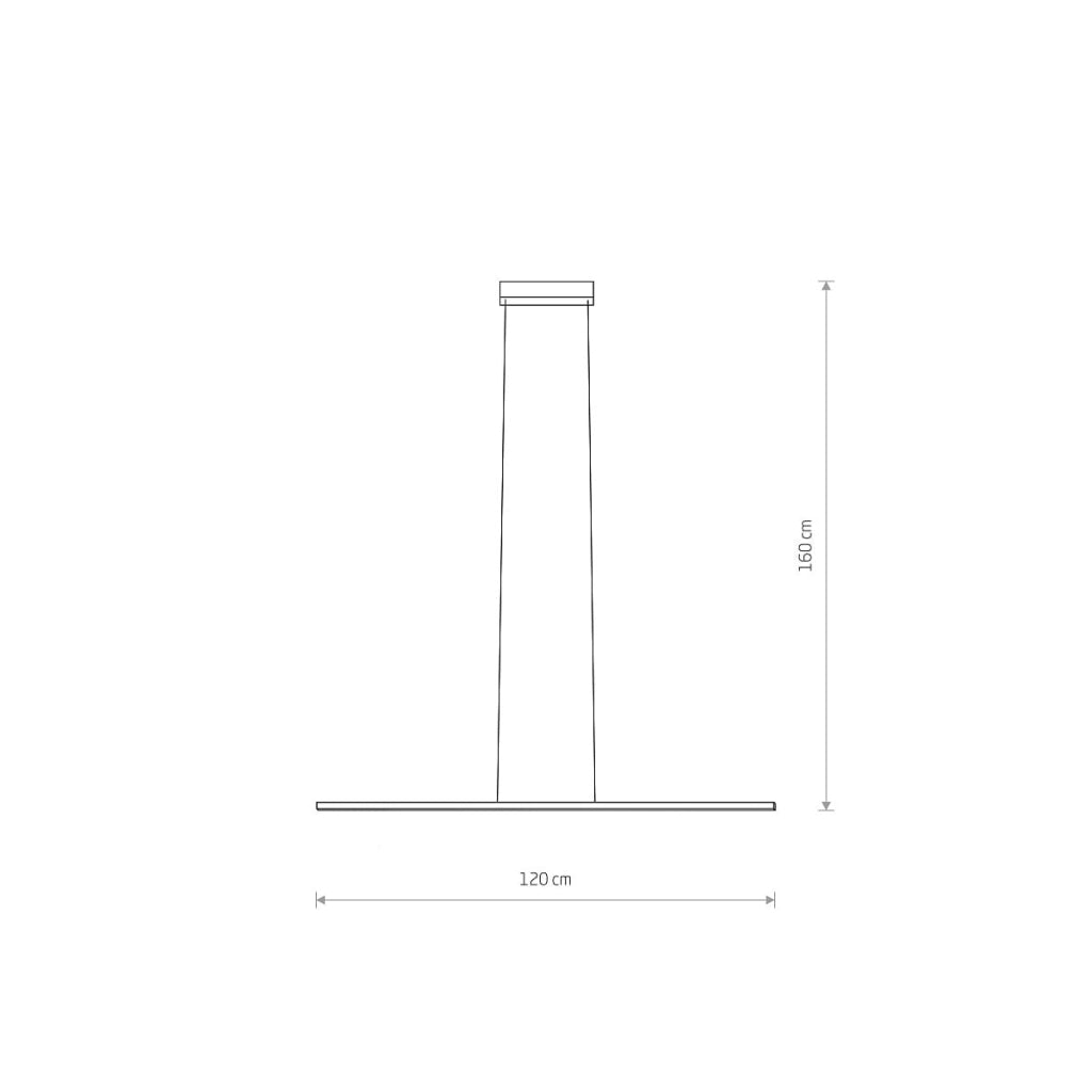 Lampada a sospensione LED Nowodvorski BAR nera 120 cm